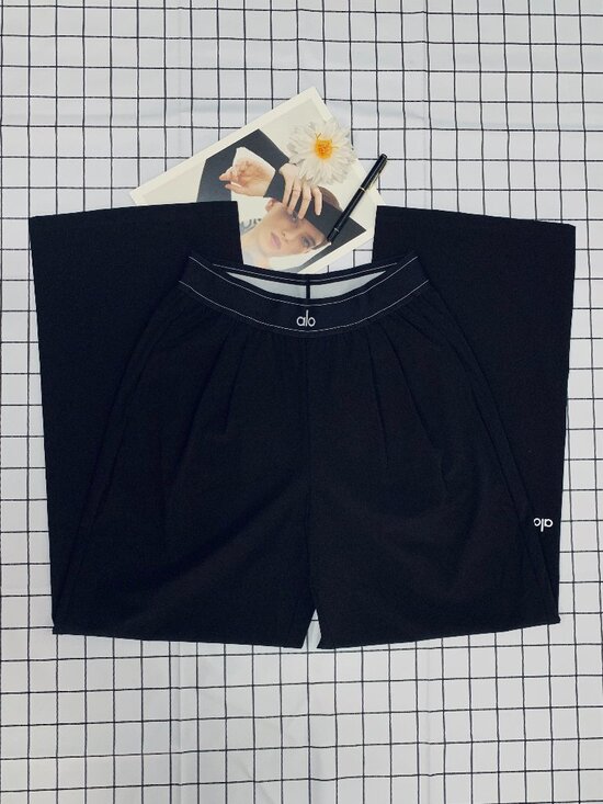 ALO Yoga Pants - Alo Yoga Regular🔆Black Women's Trouser🤍Size XXS/XS